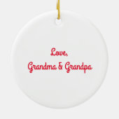 Snowman Keramik Ornament (Hinten)