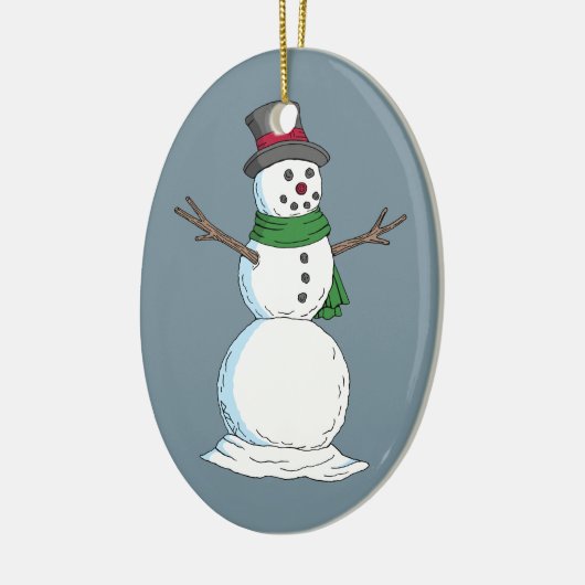 Snowman Keramik Ornament (Links)