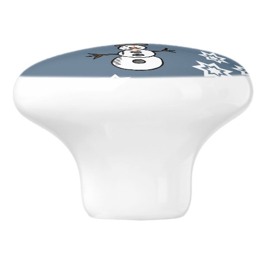 Snowman Keramikknauf (Seitenansicht)