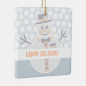 Snowman Keramikornament (Rechts)
