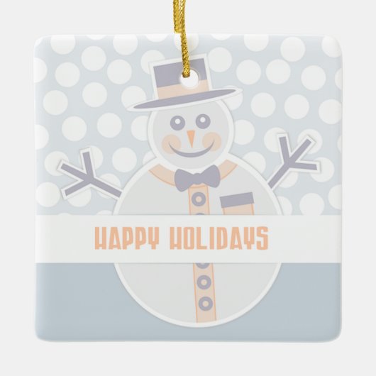 Snowman Keramikornament (Vorderseite)