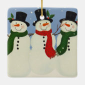 Snowman Keramikornament (Rückseite)