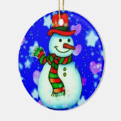 Snowman Keramikornament (Links)