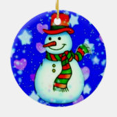 Snowman Keramikornament (Hinten)