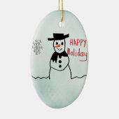 Snowman Keramikornament (Rechts)