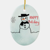 Snowman Keramikornament (Vorne)