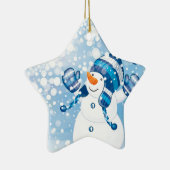 Snowman Keramikornament (Rechts)