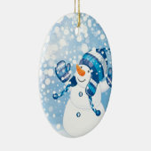 Snowman Keramikornament (Rechts)