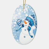 Snowman Keramikornament (Links)