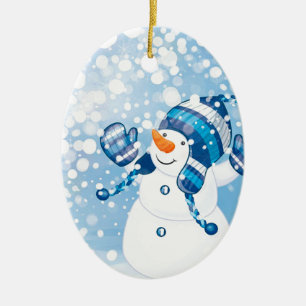 Snowman Keramikornament