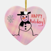 Snowman Keramikornament (Vorne)
