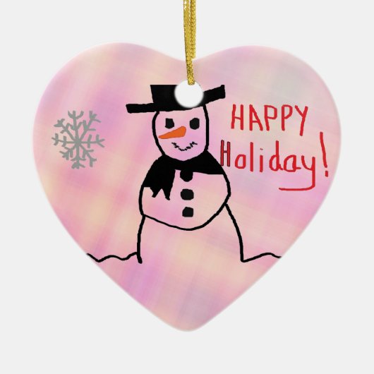 Snowman Keramikornament (Vorne)