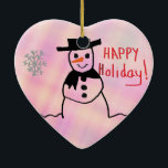 Snowman Keramikornament<br><div class="desc">Snowman</div>
