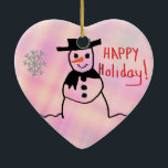 Snowman Keramikornament<br><div class="desc">Snowman</div>