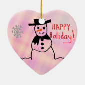 Snowman Keramikornament (Hinten)