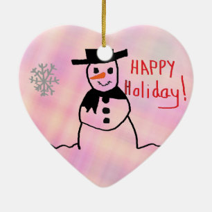 Snowman Keramikornament