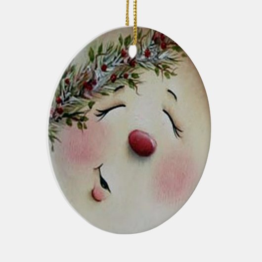 Snowman Keramikornament (Rechts)