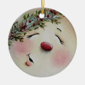 Snowman Keramikornament (Vorne)