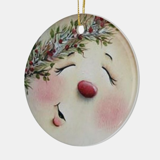 Snowman Keramikornament (Links)