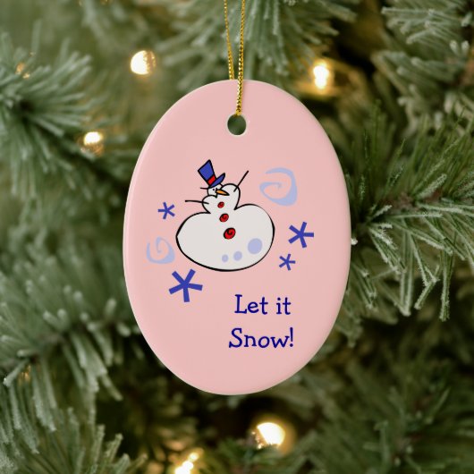Snowman Kids Holiday Keramikornament (Baum)
