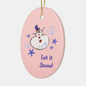 Snowman Kids Holiday Keramikornament (Links)