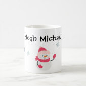 Snowman Kids Weihnachten personalisierte Mug Kaffeetasse (Mittel)