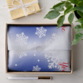Snowman King Blue & Custom Text Seidenpapier (Geschenk)