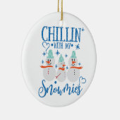 Snowman | KINLIN mit meinen Schneemassen Funny Keramik Ornament (Rechts)