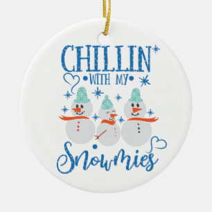 Snowman   KINLIN mit meinen Schneemassen Funny Keramik Ornament