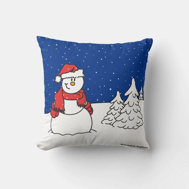Snowman Kissen (Vorderseite)