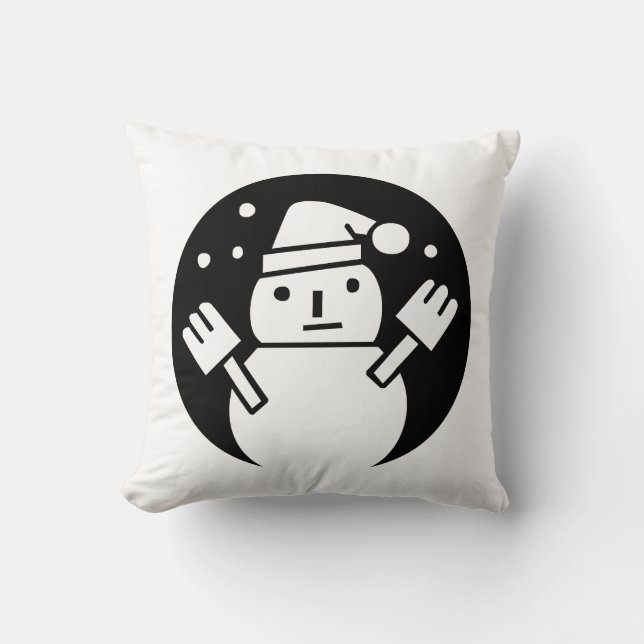 Snowman Kissen (Vorderseite)