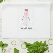 Snowman Kitchen Towel Geschirrtuch (Gefaltet)
