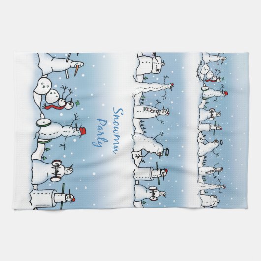 Snowman Kitetücher Geschirrtuch (Horizontal)