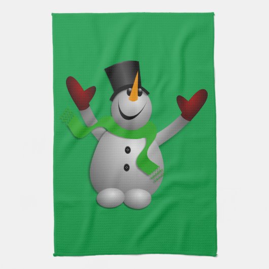 Snowman Kitetücher Geschirrtuch (Vertikal)