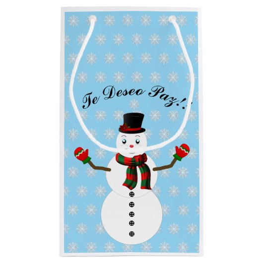 snowman kleine geschenktüte (Rückseite)