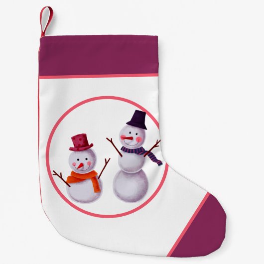 Snowman Kleiner Weihnachtsstrumpf (Vorderseite)
