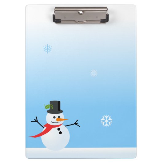 Snowman Klemmbrett (Vorderseite)
