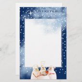 Snowman Koch Weihnachtsfeiertagskarte Briefpapier (Vorne/Hinten)