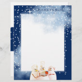 Snowman Koch Weihnachtsmenüschrift (Vorne/Hinten)