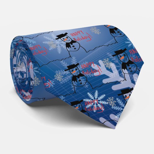 Snowman Krawatte (Gerollt)