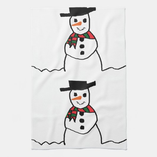 Snowman Küchentuch (Vertikal)