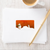 Snowman Label Adressaufkleber (Insitu)