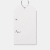 Snowman lächeln geschenkanhänger (Rückseite)