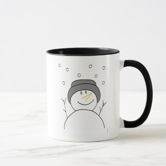 Snowman Lächeln Tasse (Rechts)