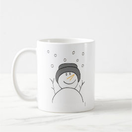 Snowman Lächeln Tasse