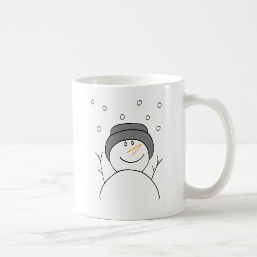 Snowman Lächeln Tasse (Rechts)