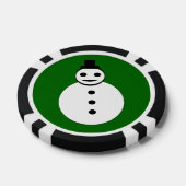Snowman lächelt Weihnachten Pokerchips (Einzeln)