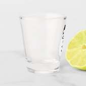 Snowman lächelt Weihnachten Schnapsglas (Links)