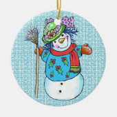 Snowman Lady Snowman Ornamente (Vorne)