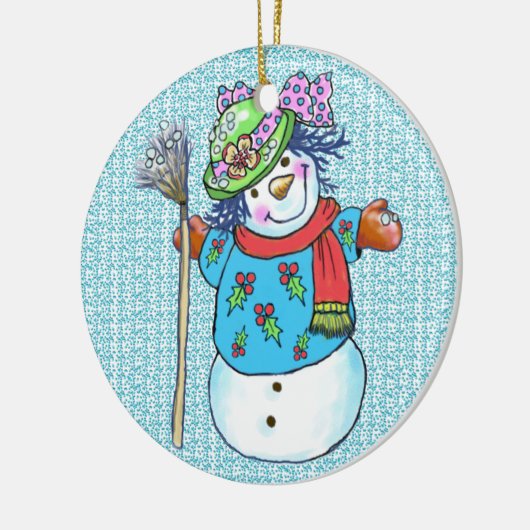 Snowman Lady Snowman Ornamente (Links)